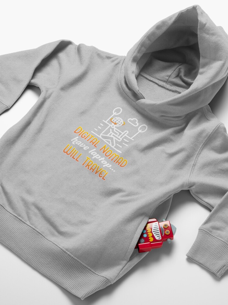 Alternate view of Digital Nomad. Toddler Pullover Hoodie