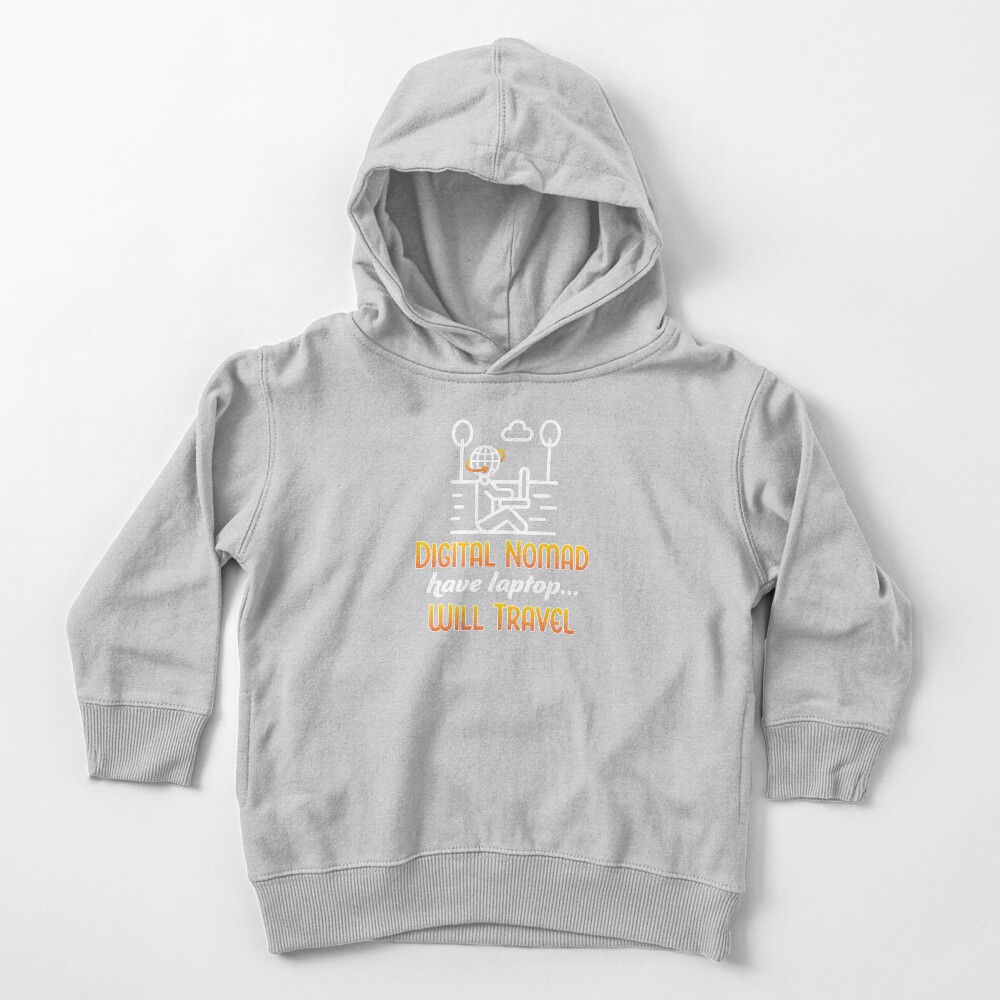 Digital Nomad. Toddler Pullover Hoodie
