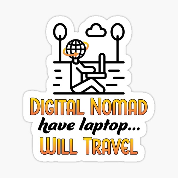 Digital Nomad. Sticker