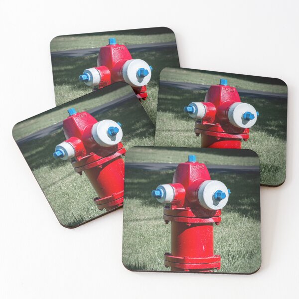 Item preview, Red White and blue Waterous Fire Hydrant designed and sold by Enzwell.
