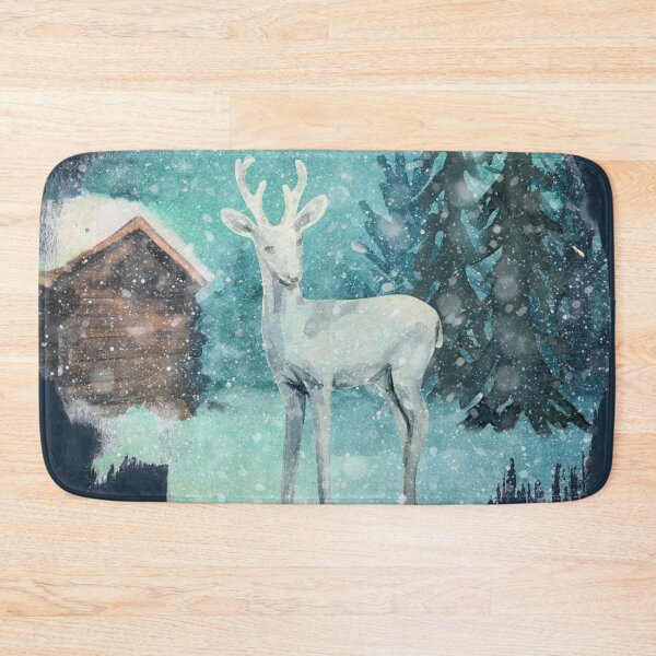 Item preview, Winter deer in the snow designed and sold by ArtStyleAlice.