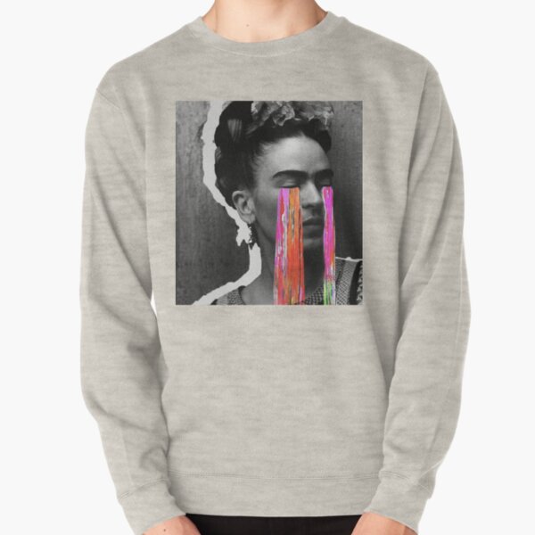 Black And White Frida Kahlo Pullover Sweatshirt
