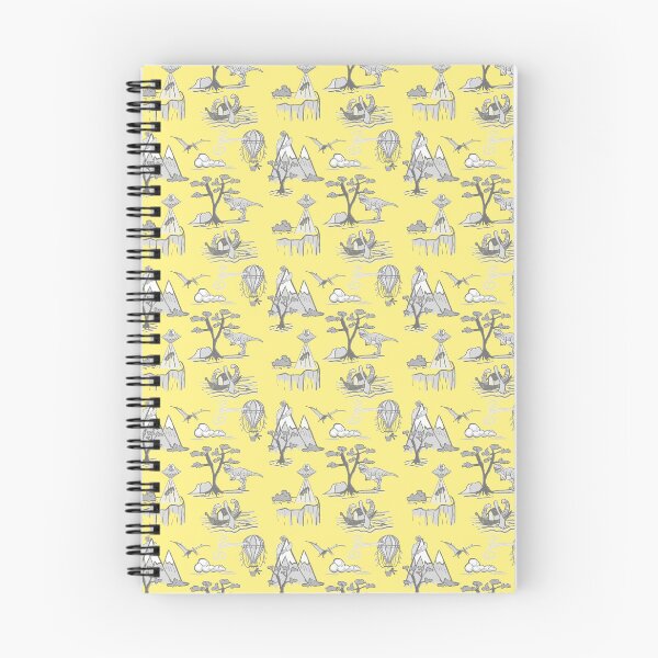 Item preview, Bad Day Toile pattern in Traditional Yellow and Gray designed and sold by Quick Brown Fox Canada.