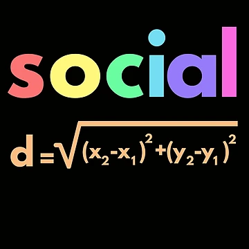 Artwork thumbnail, Social Distance Formula Math by 30.Dec