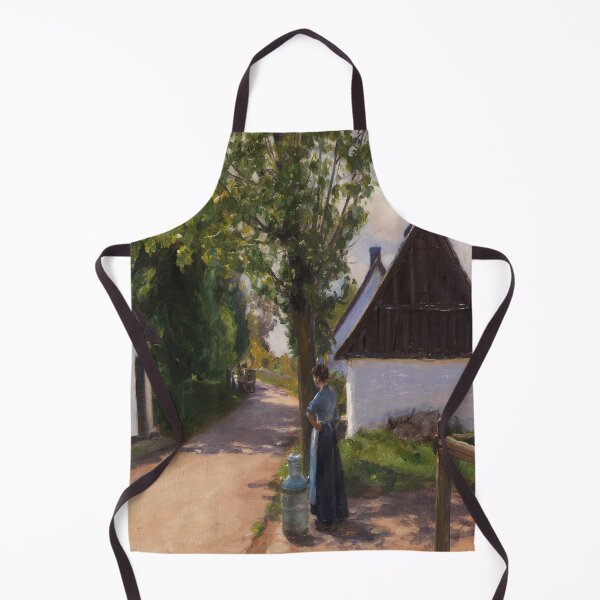 Item preview, Dänische Dorfstraße Mit Bäuerin Und Milchmann-Hans Andersen Brendekilde designed and sold by LexBauer.