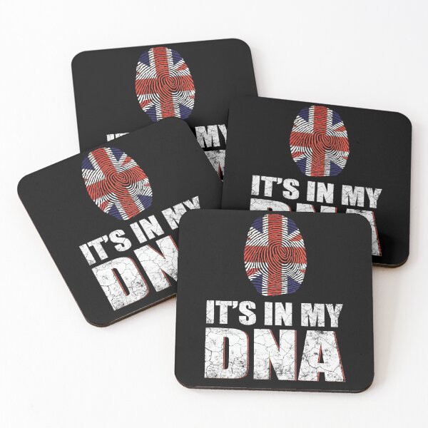 Item preview, IT'S IN MY DNA British Flag England UK Britain Union Jack designed and sold by Simeon	 Dorelus.