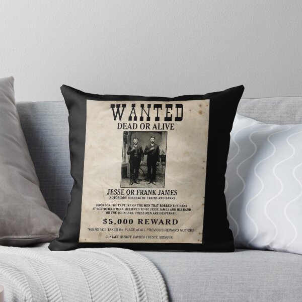 Item preview, Jesse & Frank James Wanted Poster designed and sold by kayve.