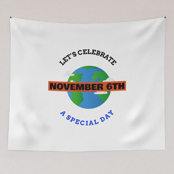 Item preview, Lets Celebrate November 6th designed and sold by LondonRockCity.