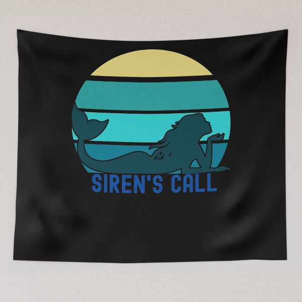 Item preview, Siren's Call Siren Mermaid Sunset Ocean Sea Fisherman Tale Cryptid Cryptozoology  designed and sold by RKSDesigns.