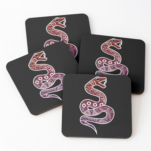 Item preview, Mexican Aztec Snake Design Red and purple designed and sold by Jake Purcell.