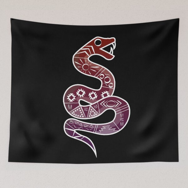 Item preview, Mexican Aztec Snake Design Red and purple designed and sold by Jake Purcell.