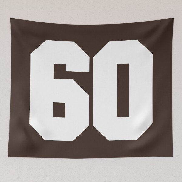 Item preview, 60 Number Cleveland Sports Sixty Brown Jersey designed and sold by HelloFromAja.