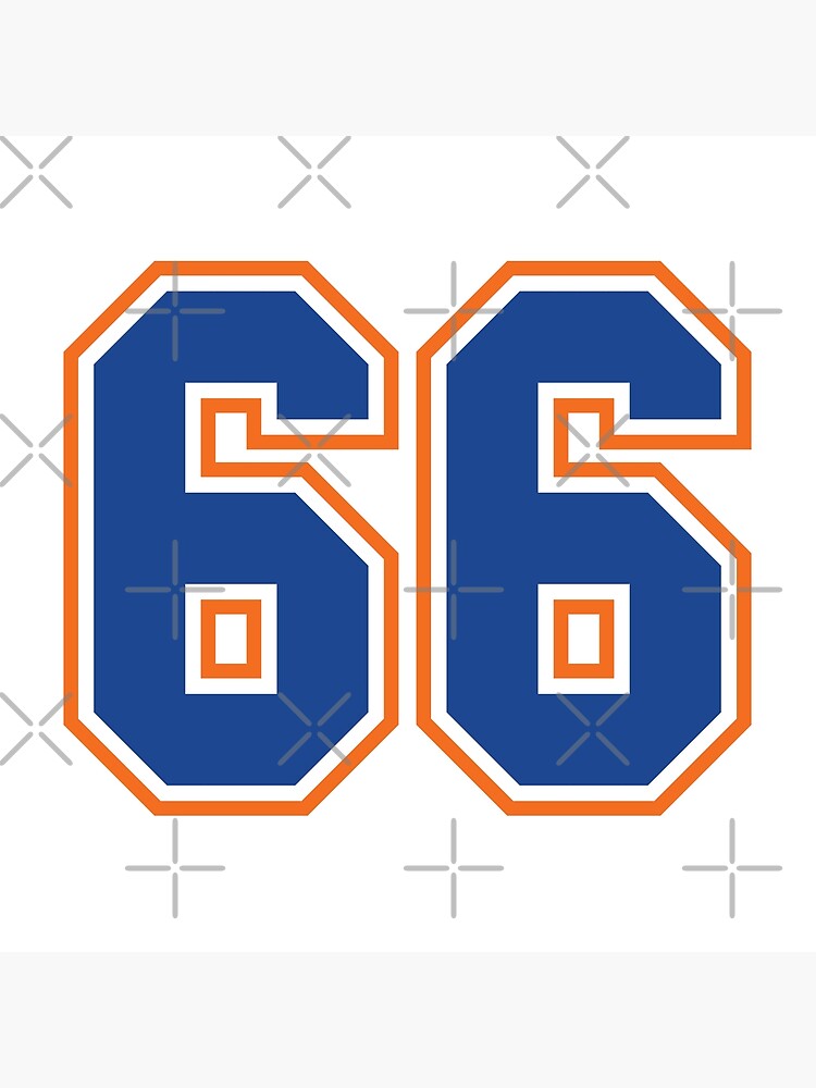 Sixty Six Jersey Number Sports 66 Photographic Print