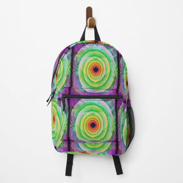 Item preview, Optical Illusion Abstract Circle Print With Purple Border designed and sold by Mary Riley.