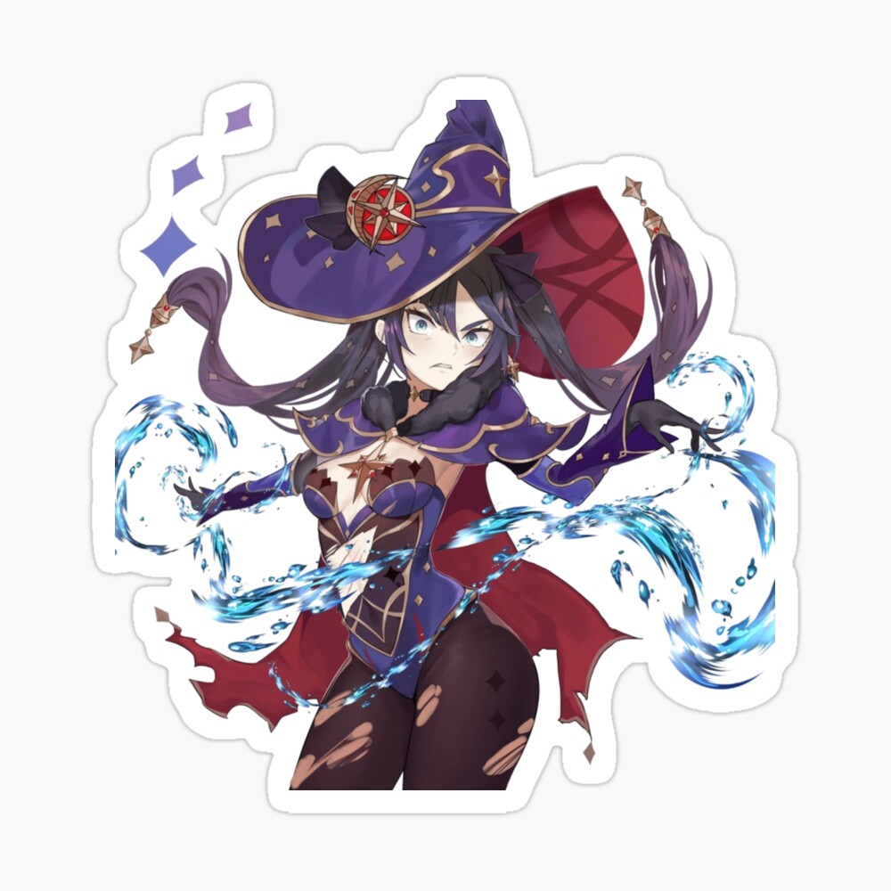 Angry Mona Genshin Impact Spiralblock Von Kami Anime Redbubble