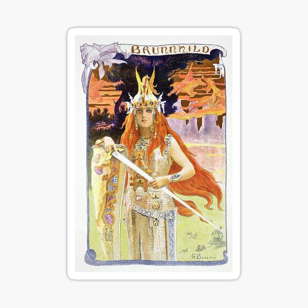 Item preview, Brunhild (1897) by Gaston Bussière designed and sold by Bradley Gearhart.