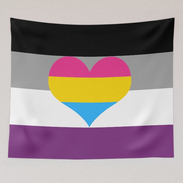 Item preview, Asexual Panromantic Pride Flag designed and sold by DarkVulpine.
