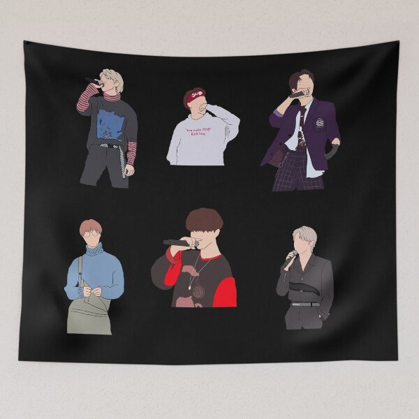 Item preview, Sticker pack - Stray Kids Han Jisung , ot8 designed and sold by Amy Hearts.