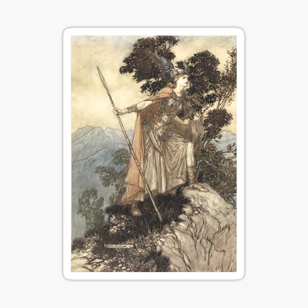 Item preview, Brünnhilde the Valkyrie (1910) by Arthur Rackham designed and sold by Bradley Gearhart.