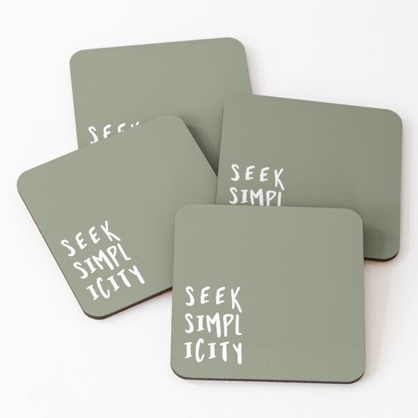Item preview, seek simplicity | white designed and sold by carolinewithane.