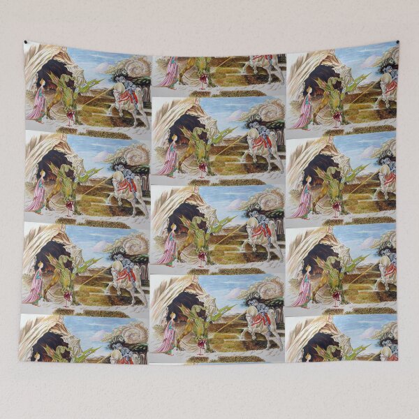 Item preview, San Giorgio e il Drago, inspired by Paolo Uccello designed and sold by Francesca Romana Brogani.