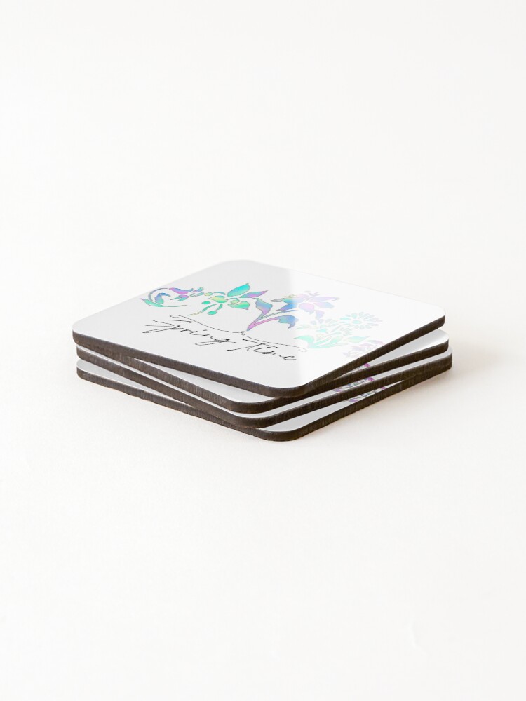 Thumbnail 4 of 5, Coasters (Set of 4), Spring time designed and sold by SAS4rt.