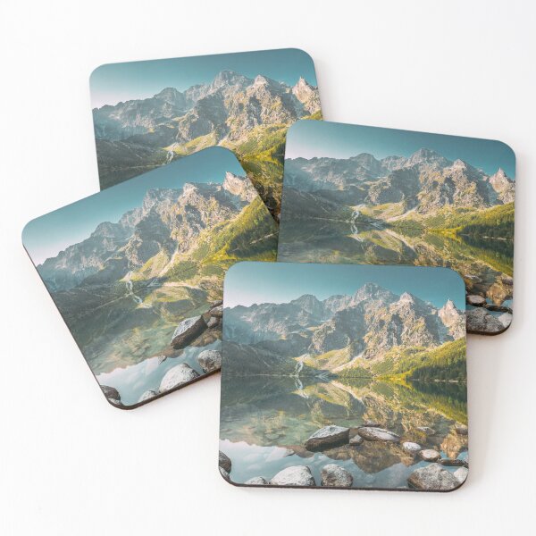 Item preview, Tatra National Park, Poland. Famous Mountains Lake Morskie Oko Or Sea Eye Lake In Summer Morning. Five Lakes Valley. Beautiful Scenic View. designed and sold by GrishkaBruev.