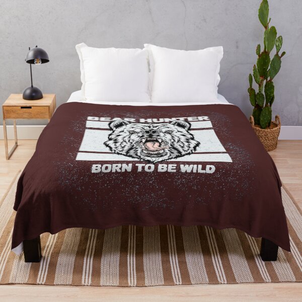 Item preview, 'BEAR HUNTER BORN TO BE WILD' COLLECTION designed and sold by JRM Tees & More Store.