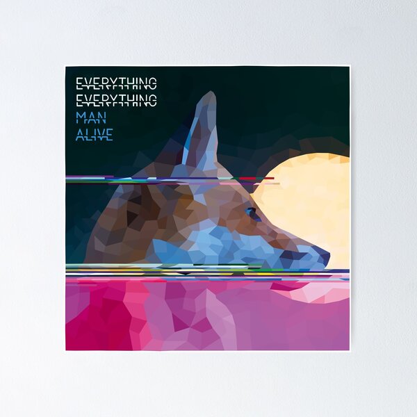 Item preview, Everything Everything - Man Alive low poly design designed and sold by Bojkiw.