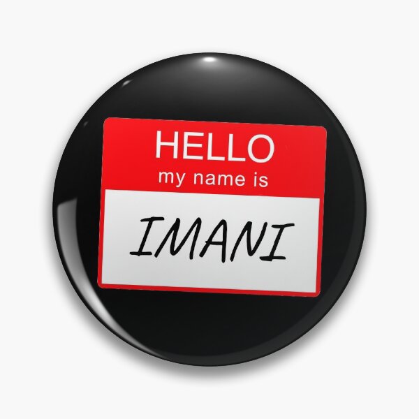 Item preview, Hello My Name is Imani Name Tag Custom Personalised Design  designed and sold by CreatedbyJR.