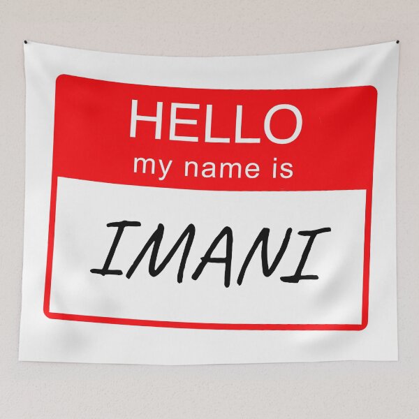 Item preview, Hello My Name is Imani Name Tag Custom Personalised Design  designed and sold by CreatedbyJR.
