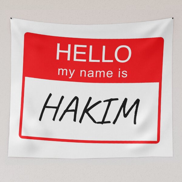 Item preview, Hello My Name is Hakim Name Tag Custom Personalised Design  designed and sold by CreatedbyJR.