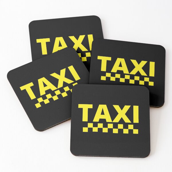 Item preview, taxi driver sign in black and yellow designed and sold by portrait4you.