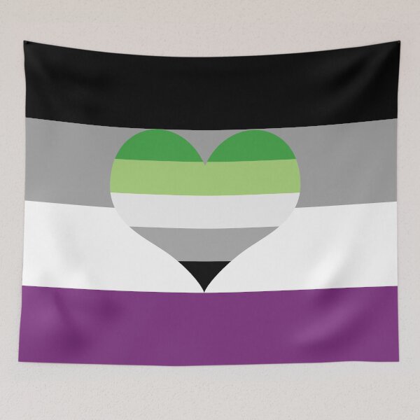 Item preview, Asexual Aromantic Pride Flag designed and sold by DarkVulpine.