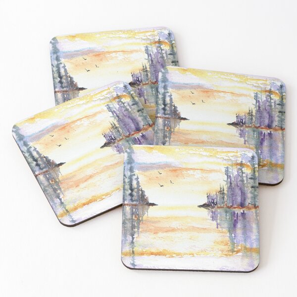 Item preview, Sunset Lake Scene #redbubble designed and sold by Smalltownart.