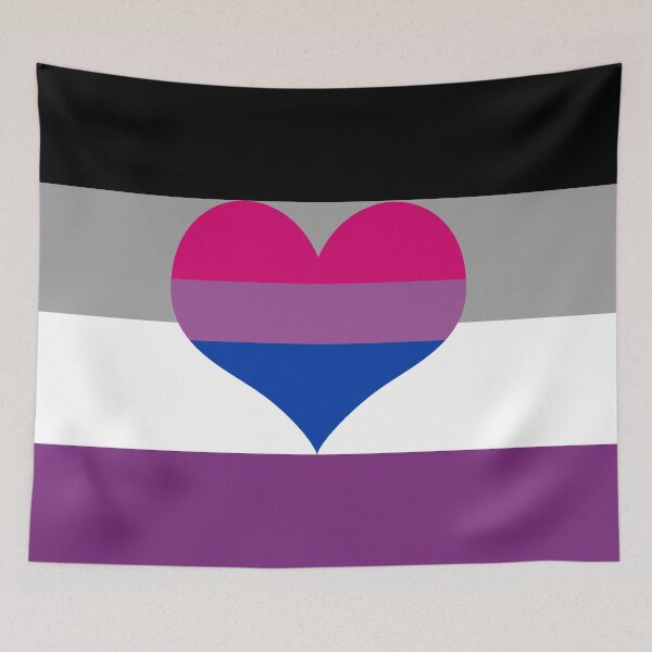 Item preview, Asexual Biromantic Pride Flag designed and sold by DarkVulpine.