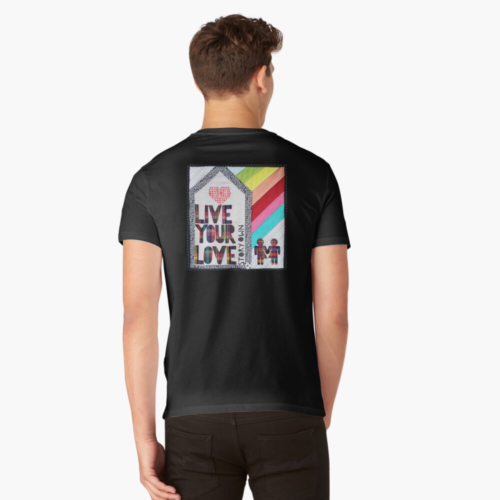 Item preview, V-Neck T-Shirt designed and sold by LaRuedeFleurs.