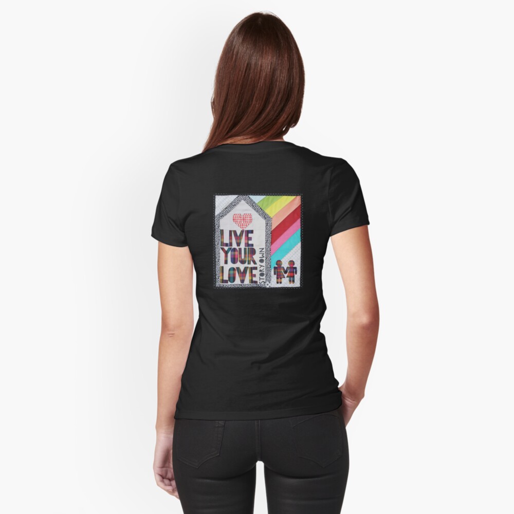 Item preview, Fitted T-Shirt designed and sold by LaRuedeFleurs.