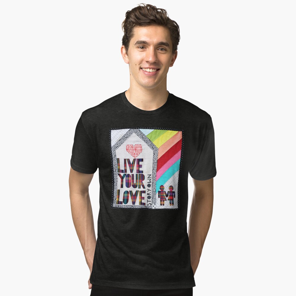 Item preview, Tri-blend T-Shirt designed and sold by LaRuedeFleurs.