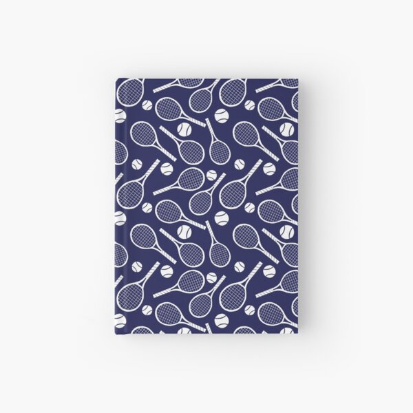 Tennis racket and ball Hardcover Journal