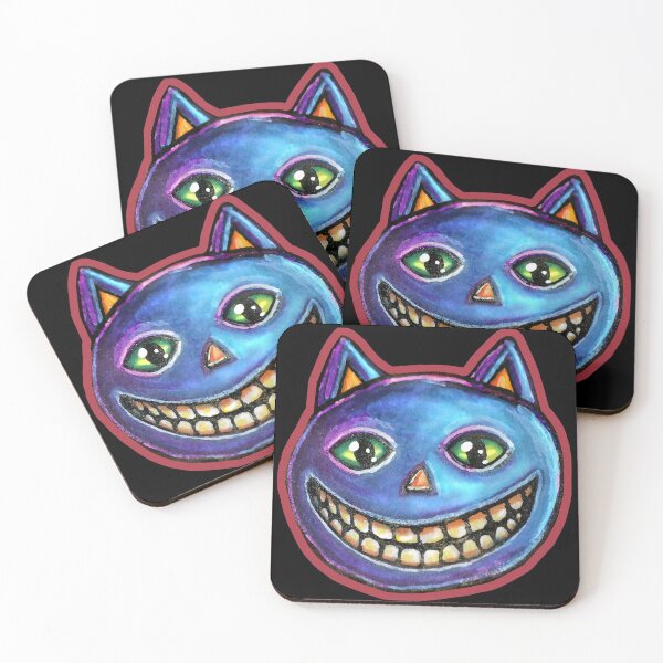 Item preview, Vintage Halloweenies Grinning Blue Cat designed and sold by Falln.