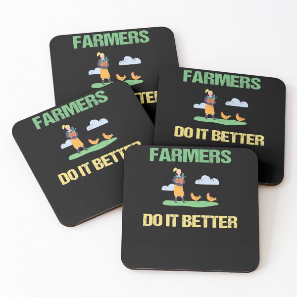 Item preview, FARMERS DO IT BETTER Tractor Funny Farming Humor Sarcasm Chickens designed and sold by lmyer.