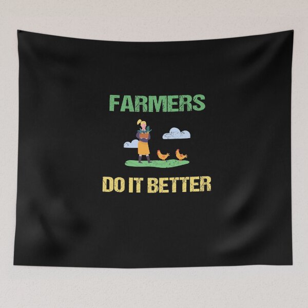 Item preview, FARMERS DO IT BETTER Tractor Funny Farming Humor Sarcasm Chickens designed and sold by lmyer.