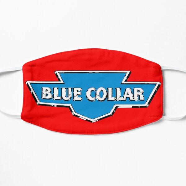 Blue Collar sticker Flat Mask
