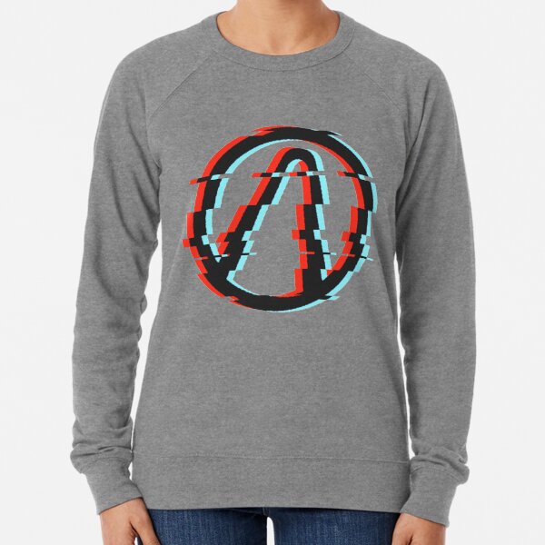 Borderlands Vault Symbol GLITCH 3D Anaglyph Lightweight Sweatshirt