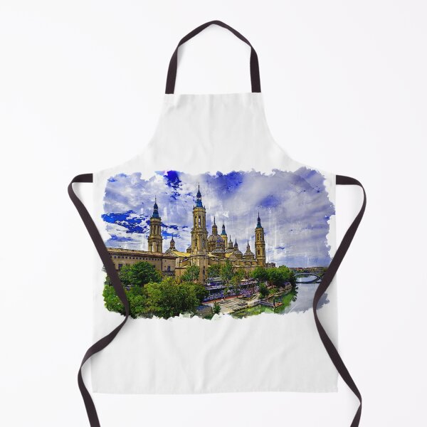 Item preview, The Basilica de Nuestra Senora del Pilar and Ebro river in the City of Zaragoza (Saragossa), Aragon, Spain. designed and sold by Newlander90.