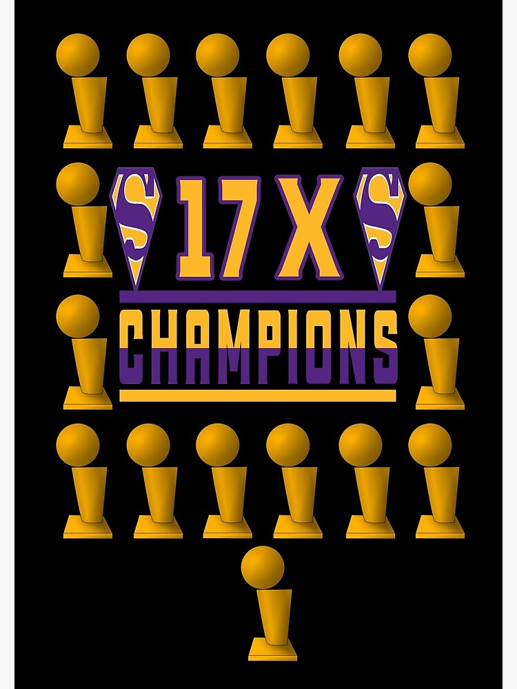 Lakers Championship 2020 17 Time NBA Finals Champions Spiral