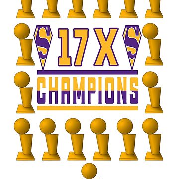 Lakers Finals Champions 17 Times 2020 NBA T-Shirt