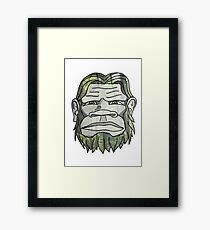 GREEN YETI Framed Print