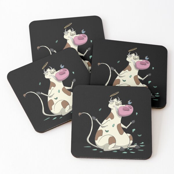 Item preview, Funny cow with halo meditating designed and sold by Monkey Ful.